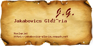 Jakabovics Glória névjegykártya